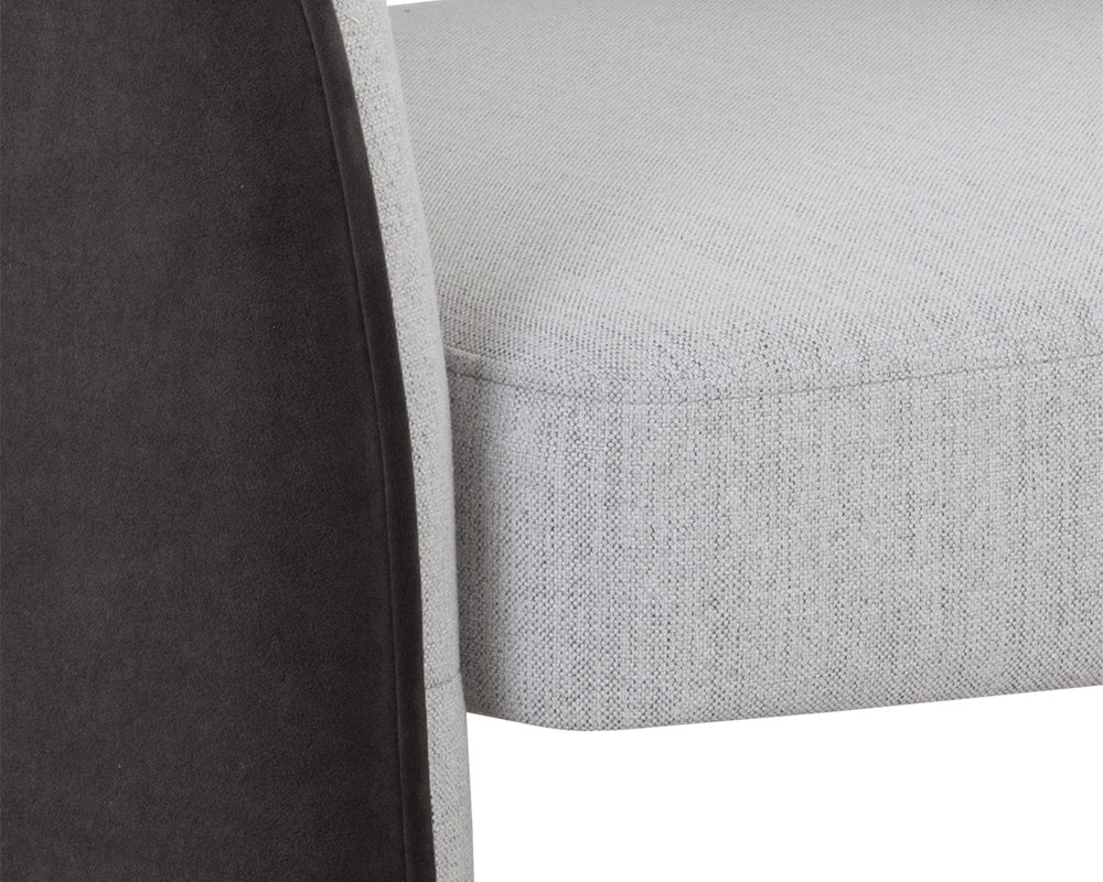 Sunpan - 5West Rosalia Lounge Chair - Mina Light Grey / Meg Ash - 109584 view 7