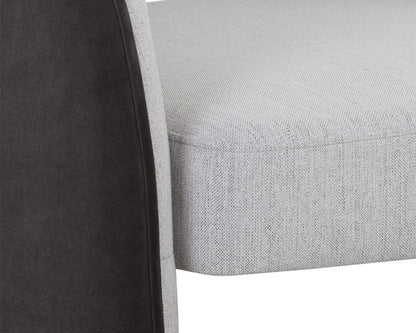 Sunpan - 5West Rosalia Lounge Chair - Mina Light Grey / Meg Ash - 109584 view 7
