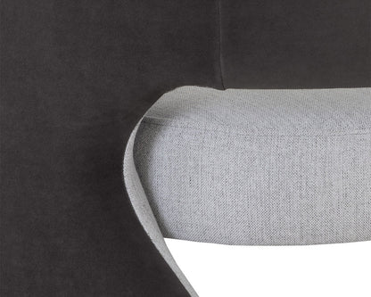 Sunpan - 5West Rosalia Lounge Chair - Mina Light Grey / Meg Ash - 109584 view 8