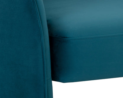 Sunpan - 5West Rosalia Lounge Chair - Timeless Teal - 109582 view 6