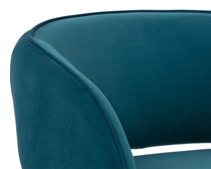 Sunpan - 5West Rosalia Lounge Chair - Timeless Teal - 109582 view 7