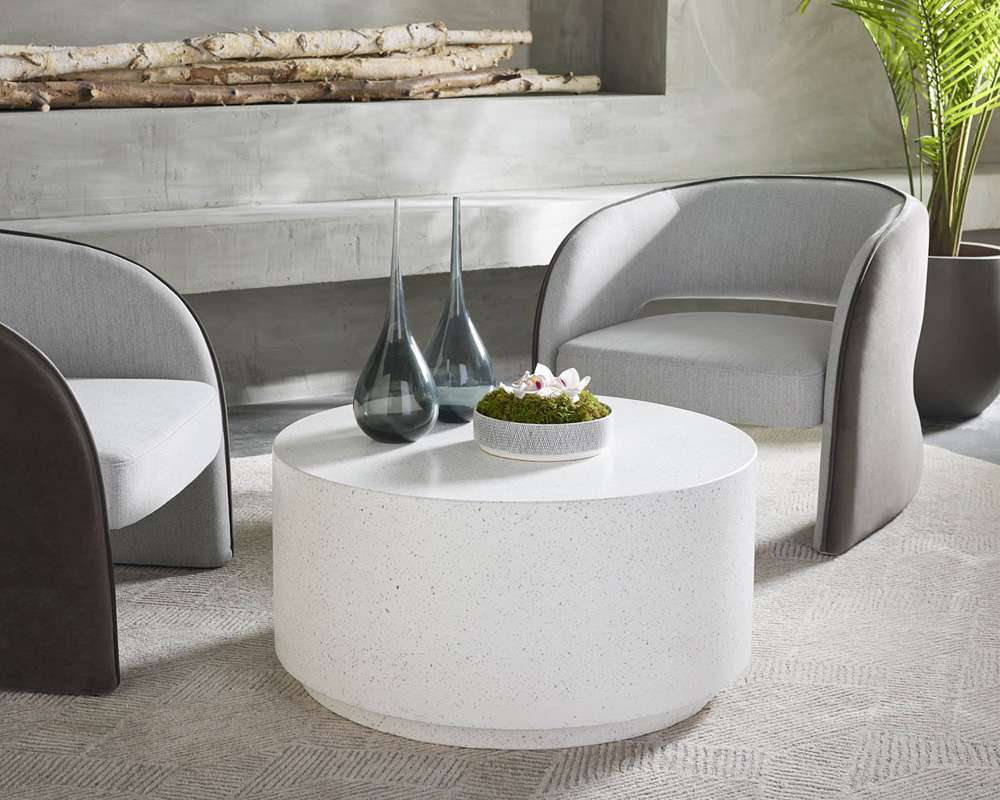 Sunpan - MIXT Rubin Coffee Table - Terrazzo - 108456 veiw 4
