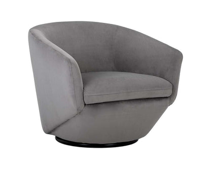 Sunpan - 5West Treviso Swivel Lounge Chair - Antonio Charcoal - 105299 veiw 1
