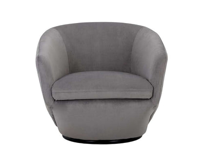 Sunpan - 5West Treviso Swivel Lounge Chair - Antonio Charcoal - 105299 veiw 2