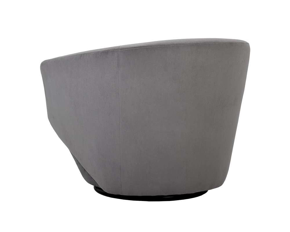 Sunpan - 5West Treviso Swivel Lounge Chair - Antonio Charcoal - 105299 veiw 4