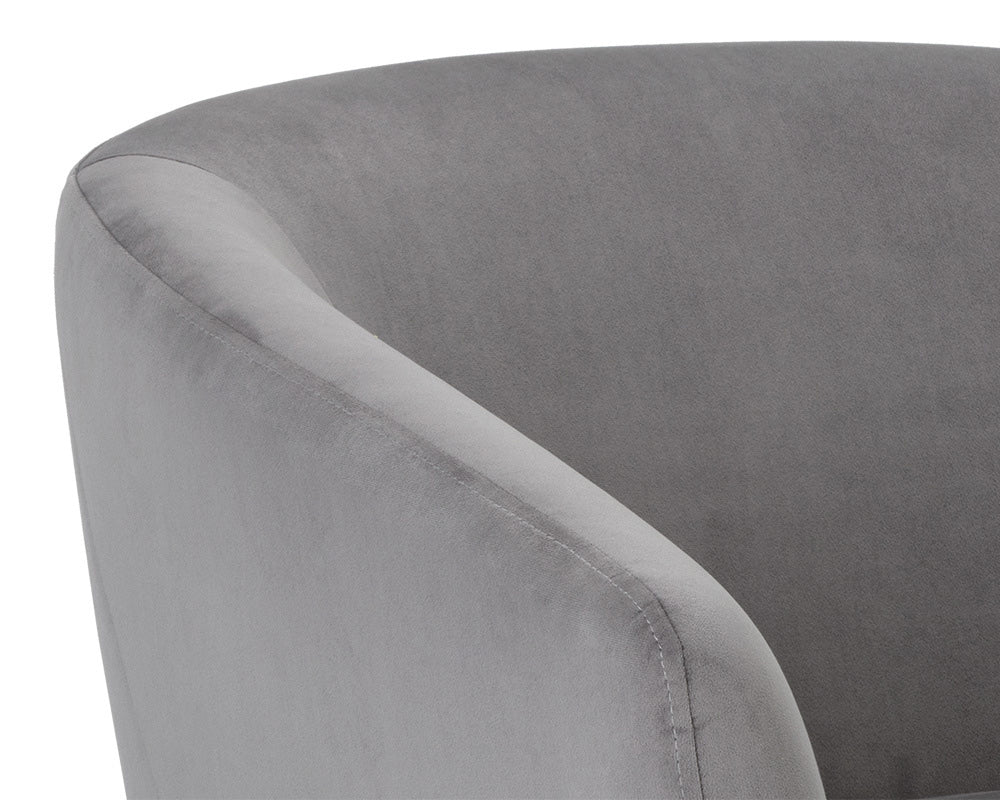 Sunpan - 5West Treviso Swivel Lounge Chair - Antonio Charcoal - 105299 view 6