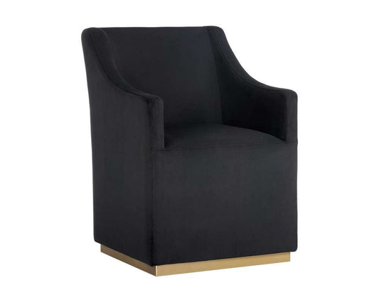 Sunpan - Irongate Zane Wheeled Lounge Chair - Abbington Black - 104982 veiw 1