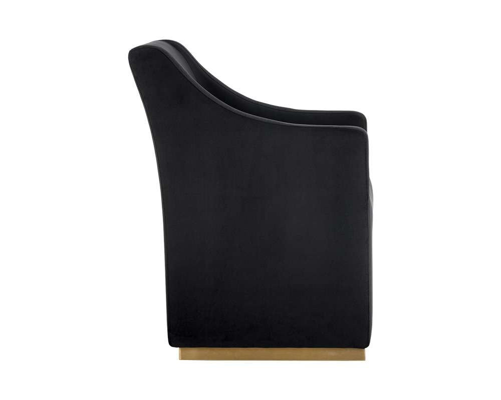 Sunpan - Irongate Zane Wheeled Lounge Chair - Abbington Black - 104982 veiw 3
