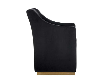 Sunpan - Irongate Zane Wheeled Lounge Chair - Abbington Black - 104982 veiw 3