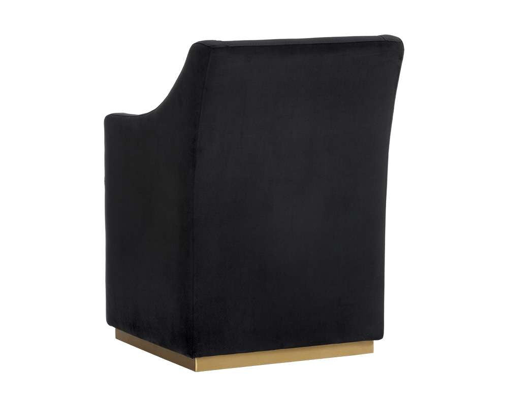 Sunpan - Irongate Zane Wheeled Lounge Chair - Abbington Black - 104982 veiw 4