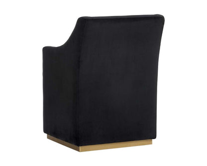 Sunpan - Irongate Zane Wheeled Lounge Chair - Abbington Black - 104982 veiw 4