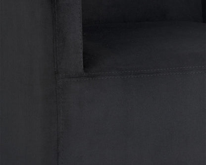 Sunpan - Irongate Zane Wheeled Lounge Chair - Abbington Black - 104982 view 7