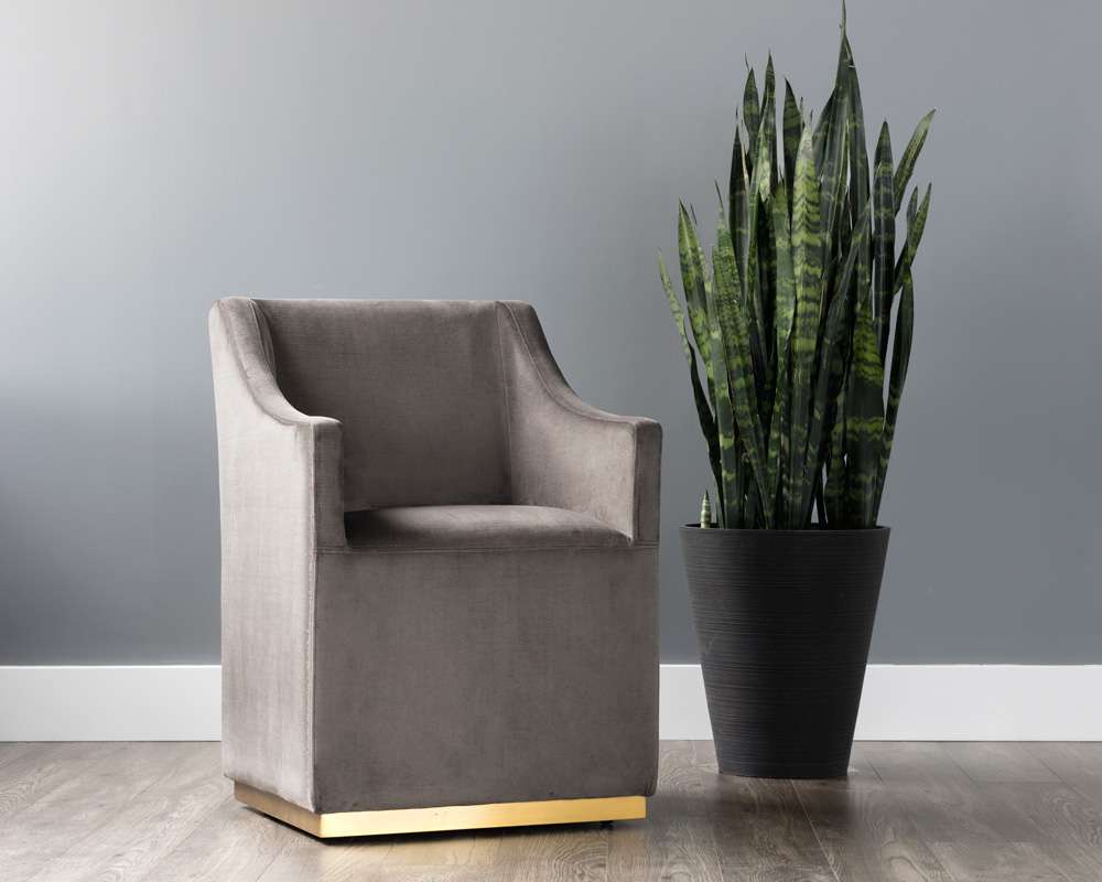 Sunpan - Irongate Zane Wheeled Lounge Chair - Piccolo Pebble - 102757 veiw 4