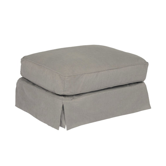Sunset Trading - Americana Slipcovered Ottoman Performance Gray - SU-108530-391094 veiw 1
