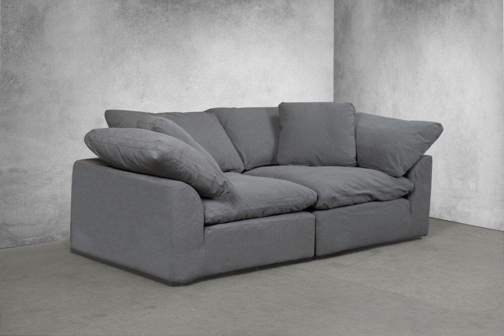 Sunset Trading - Contemporary Puff Collection 2PC Modular Sectional Sofa Gray - SU-1458-94-2C veiw 1