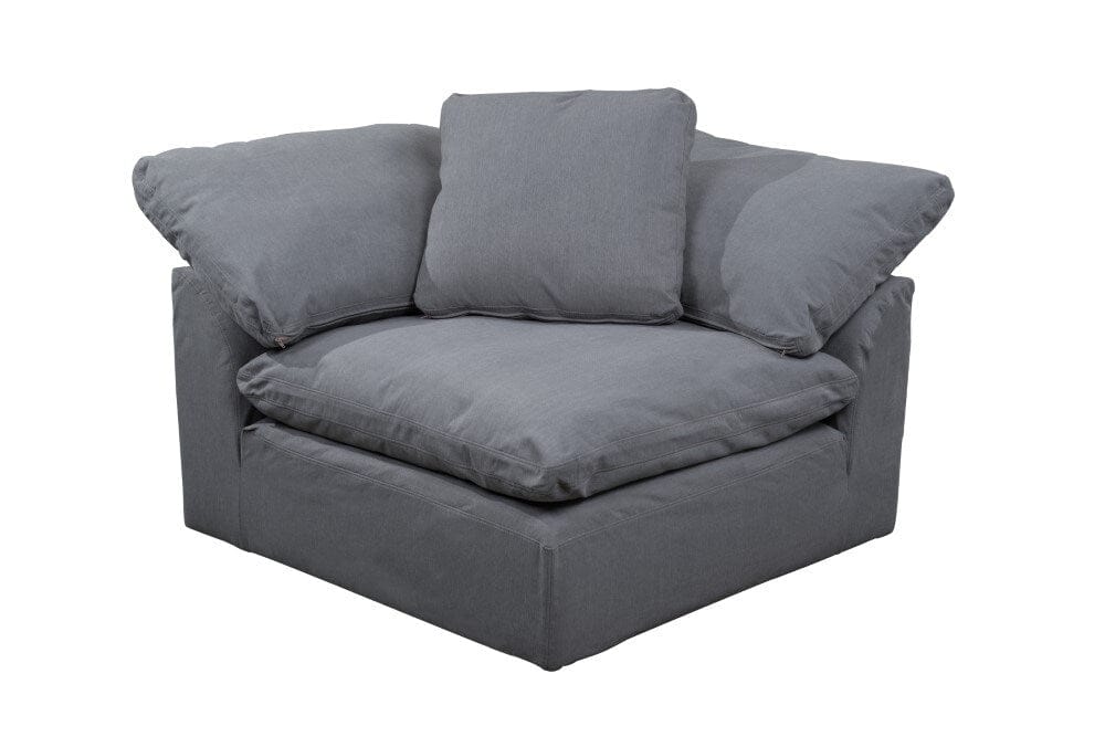 Sunset Trading - Contemporary Puff Collection 2PC Modular Sectional Sofa Gray - SU-1458-94-2C veiw 3