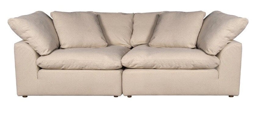 Sunset Trading - Contemporary Puff Collection 2PC Modular Sectional Sofa Tan/Beige - SU-1458-84-2C veiw 1