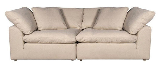 Sunset Trading - Contemporary Puff Collection 2PC Modular Sectional Sofa Tan/Beige - SU-1458-84-2C veiw 1