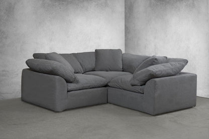 Sunset Trading - Contemporary Puff Collection 3PC L-Shape Sectional Sofa Gray - SU-1458-94-3C veiw 1