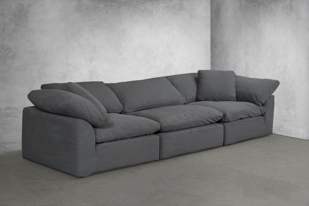 Sunset Trading - Contemporary Puff Collection 3PC Modular Sectional Sofa Gray - SU-1458-94-2C-1A veiw 1