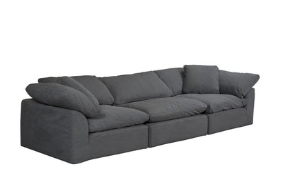 Sunset Trading - Contemporary Puff Collection 3PC Modular Sectional Sofa Gray - SU-1458-94-2C-1A veiw 2