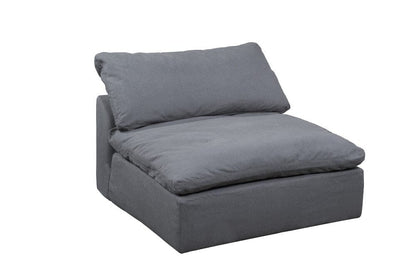 Sunset Trading - Contemporary Puff Collection 4PC L-Shaped Sectional Sofa Gray - SU-1458-94-3C-1A veiw 4