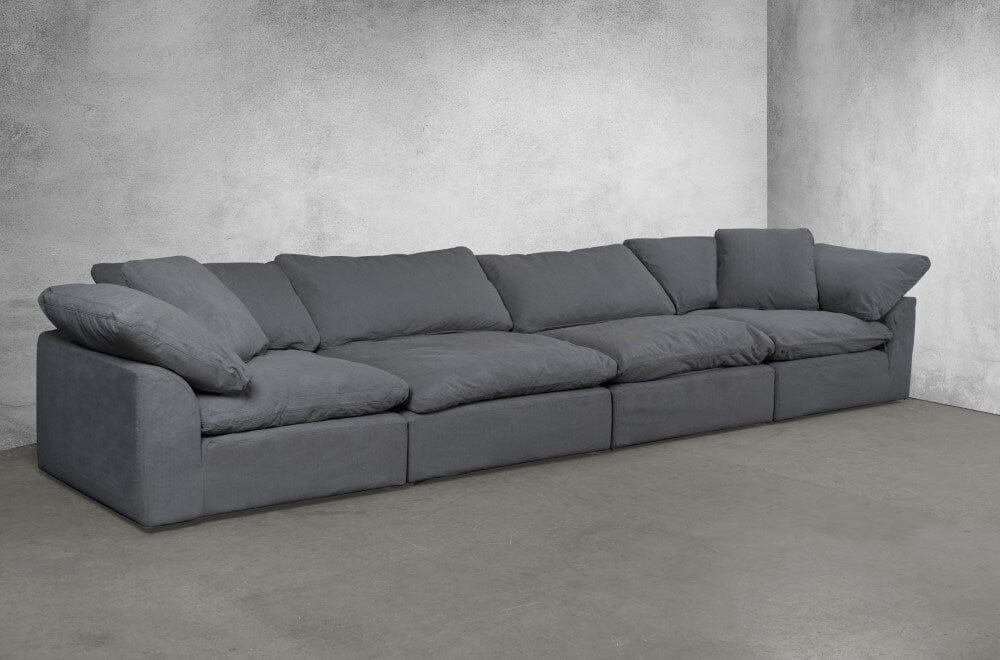 Sunset Trading - Contemporary Puff Collection 4PC Modular Sectional Sofa Gray - SU-1458-94-2C-2A veiw 1