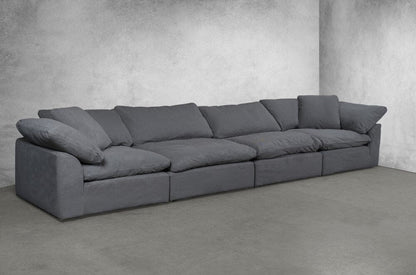 Sunset Trading - Contemporary Puff Collection 4PC Modular Sectional Sofa Gray - SU-1458-94-2C-2A veiw 1