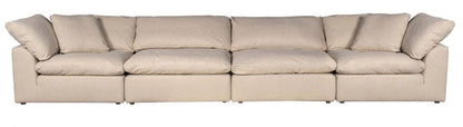 Sunset Trading - Contemporary Puff Collection 4PC Modular Sectional Sofa Tan/Beige - SU-1458-84-2C-2A veiw 1