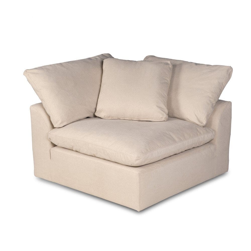 Sunset Trading - Contemporary Puff Collection 5PC Modular L-Shaped Sectional Sofa Tan/Beige - SU-1458-84-3C-1A-1O veiw 2