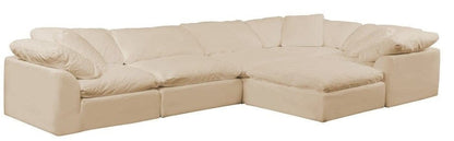 Sunset Trading - Contemporary Puff Collection 6PC Modular L-Shape Sectional Sofa Tan/Beige - SU-1458-84-3C-2A-1O veiw 1