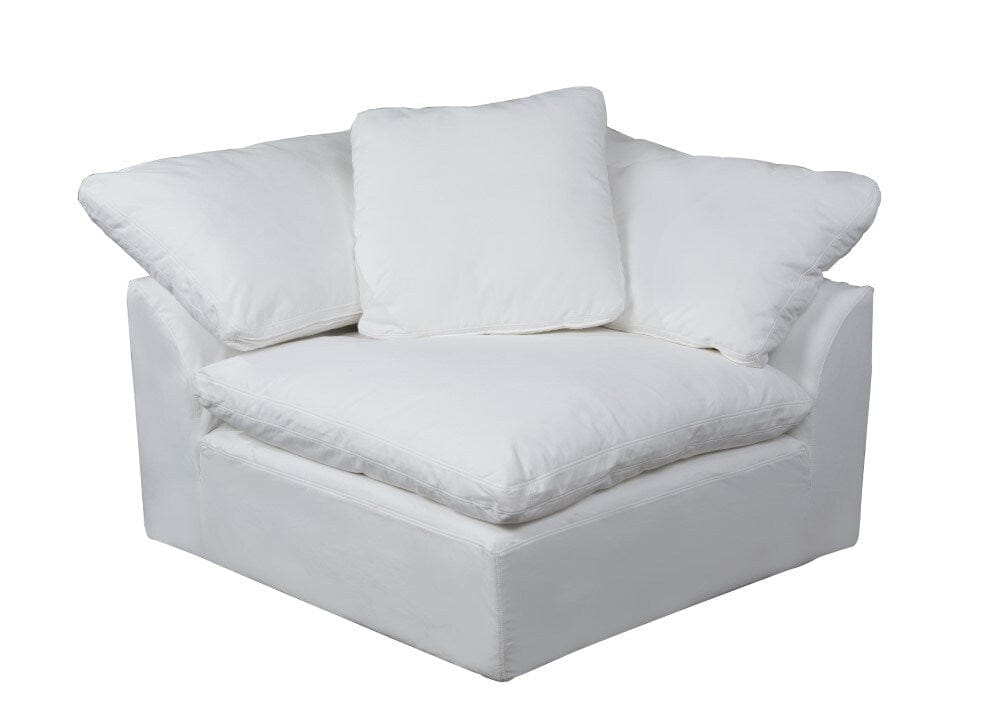 Sunset Trading - Contemporary Puff Collection 6PC Modular U-Shaped Pit Sectional Sofa White - SU-1458-81-3C-1A-2O veiw 3