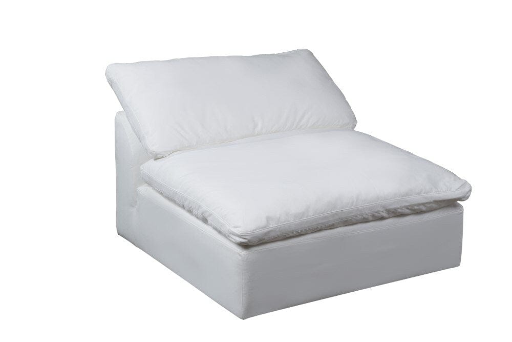 Sunset Trading - Contemporary Puff Collection 6PC Modular U-Shaped Pit Sectional Sofa White - SU-1458-81-3C-1A-2O veiw 4