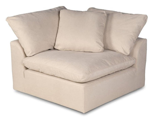 Sunset Trading - Contemporary Puff Collection 44in Square Slipcovered Modular Chair Tan/Beige - SU-145851-391084 veiw 1