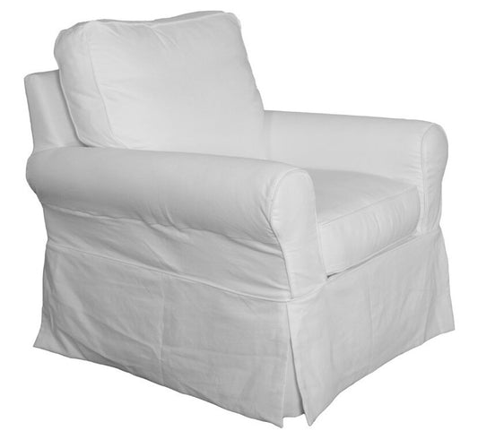 Sunset Trading - Horizon Slipcovered Swivel Rocking Chair In Warm White - SU-114993-423080 veiw 1