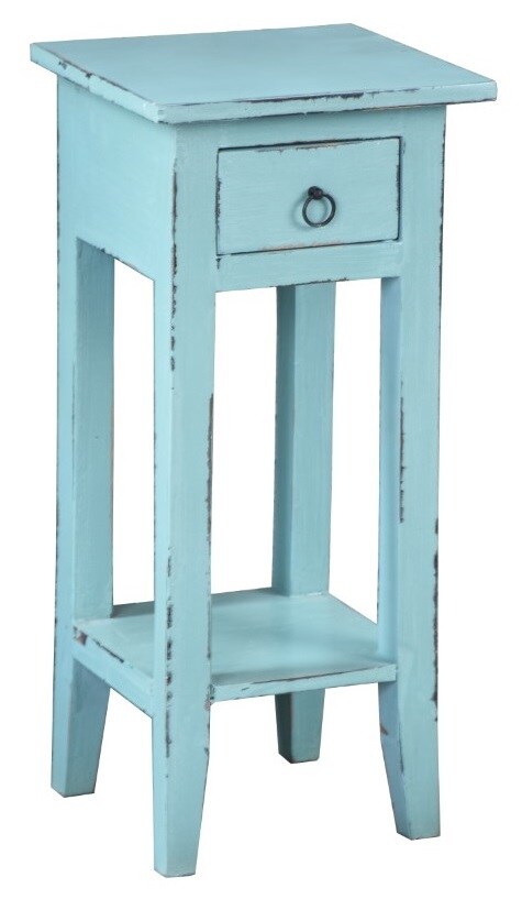 Sunset Trading - Shabby Chic Cottage Accent Table Beach Blue - CC-TAB1792LD-BB veiw 1
