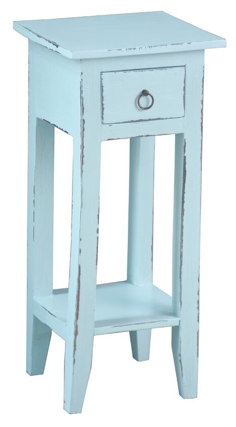 Sunset Trading - Shabby Chic Cottage Accent Table Sky Blue - CC-TAB1792LD-SB veiw 1
