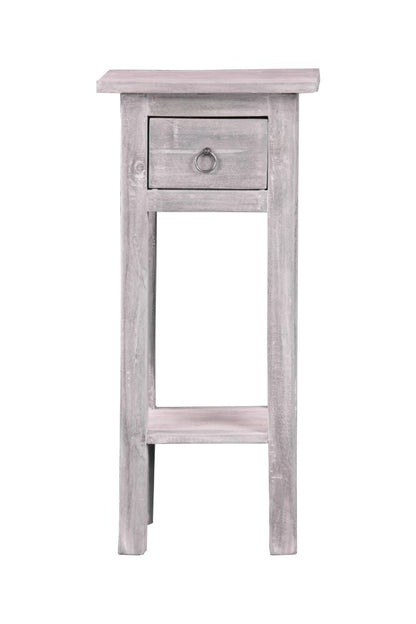 Sunset Trading - Shabby Chic Cottage Accent Table Distressed Light Gray - CC-TAB1792LD-SW veiw 2