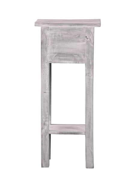 Sunset Trading - Shabby Chic Cottage Accent Table Distressed Light Gray - CC-TAB1792LD-SW veiw 3