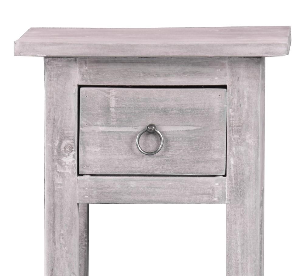 Sunset Trading - Shabby Chic Cottage Accent Table Distressed Light Gray - CC-TAB1792LD-SW veiw 4
