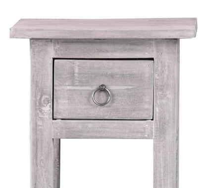 Sunset Trading - Shabby Chic Cottage Accent Table Distressed Light Gray - CC-TAB1792LD-SW veiw 4