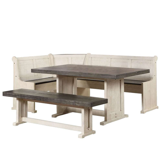 Sunset Trading -  Sunny Dining Nook Table Set White - VH-8400-WG veiw 1