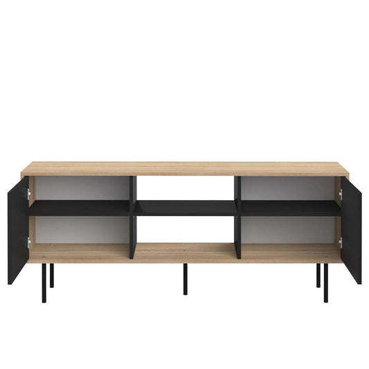 TEMAHOME - Altitude Tv Stand in Oak Color / Black - E3160A0776A00 veiw 2