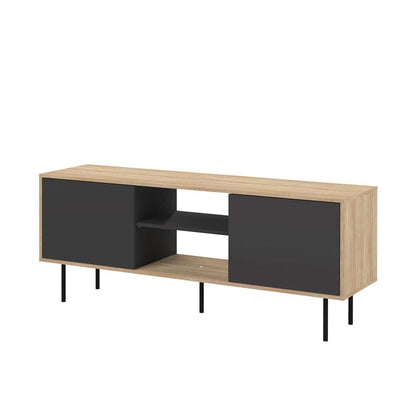 TEMAHOME - Altitude Tv Stand in Oak Color / Black - E3160A0776A00 veiw 3