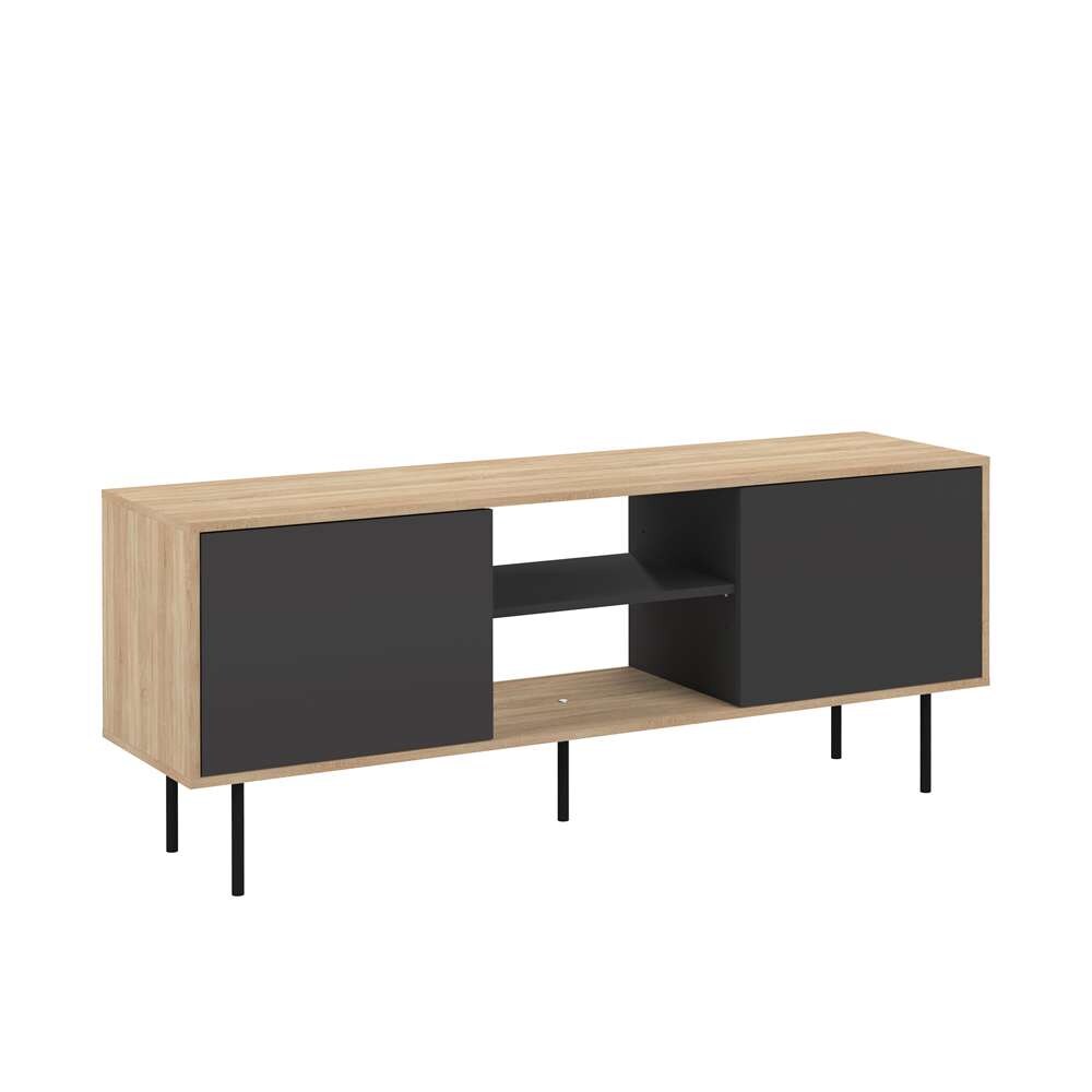 TEMAHOME - Altitude Tv Stand in Oak Color / Black - E3160A0776A00 veiw 4