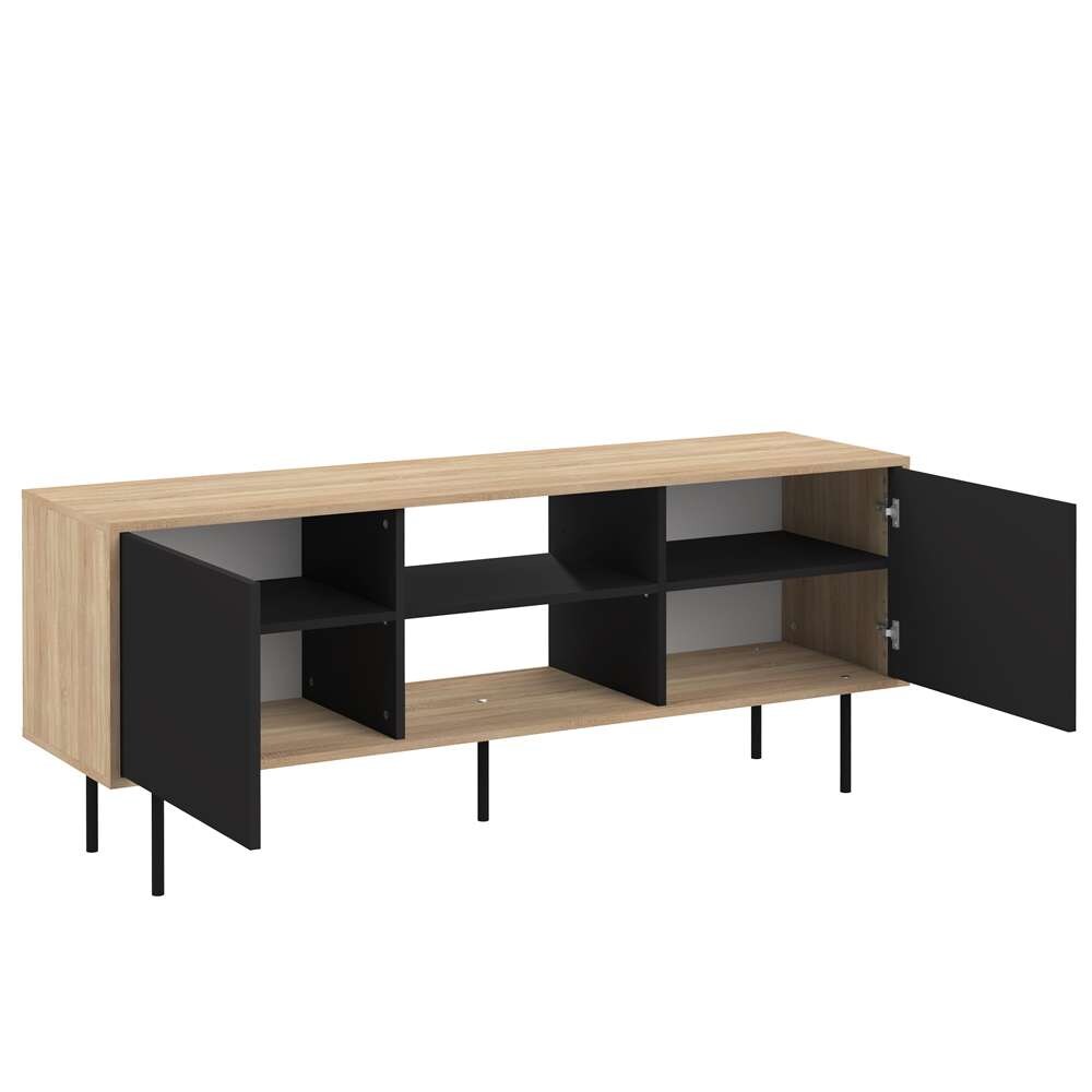 TEMAHOME - Altitude Tv Stand in Oak Color / Black - E3160A0776A00 veiw 5