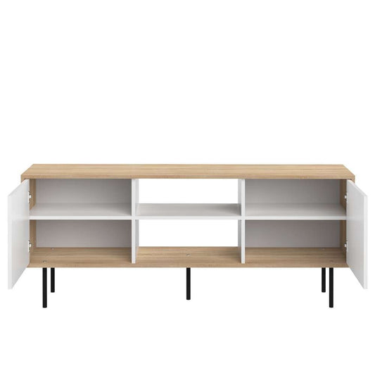 TEMAHOME - Altitude Tv Stand in Oak Color / White - E3160A0321A00 veiw 2