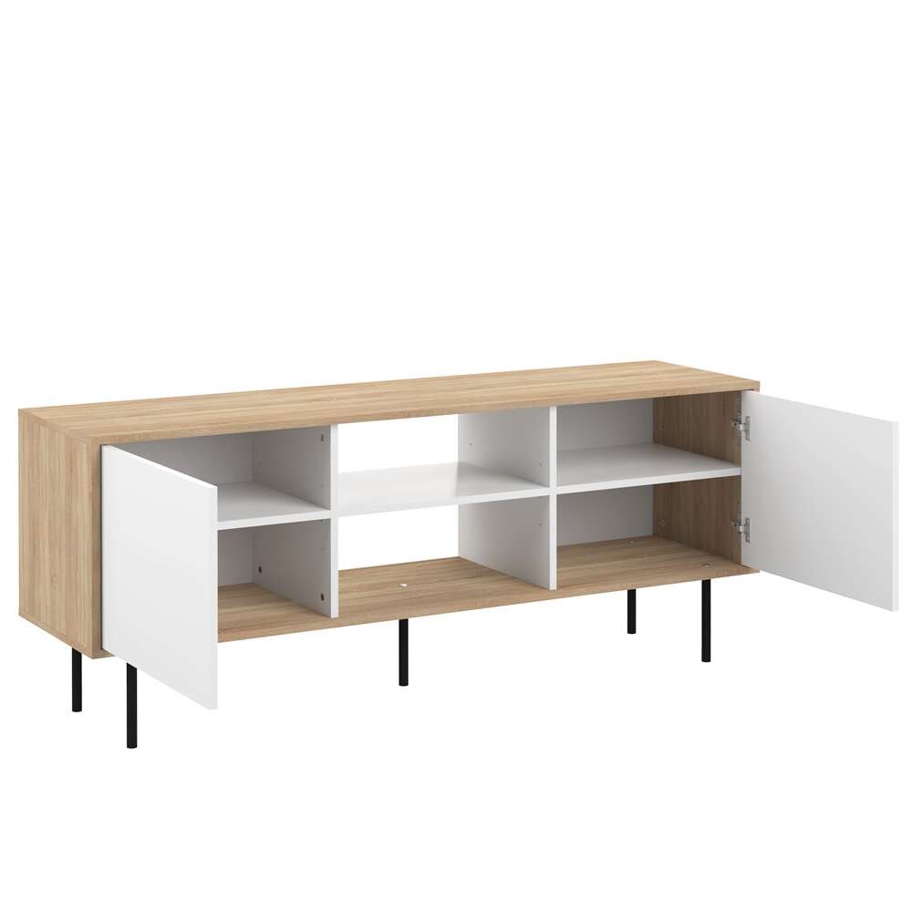 TEMAHOME - Altitude Tv Stand in Oak Color / White - E3160A0321A00 veiw 4