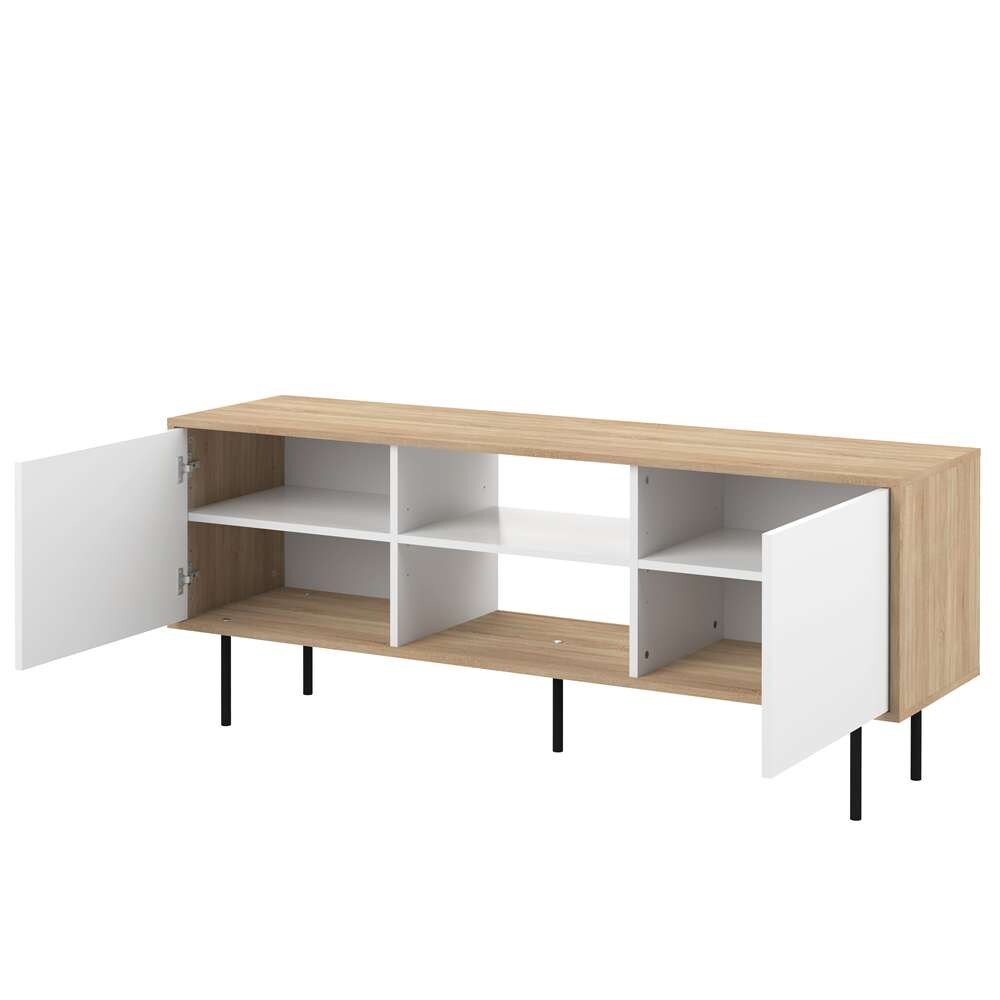 TEMAHOME - Altitude Tv Stand in Oak Color / White - E3160A0321A00 veiw 5