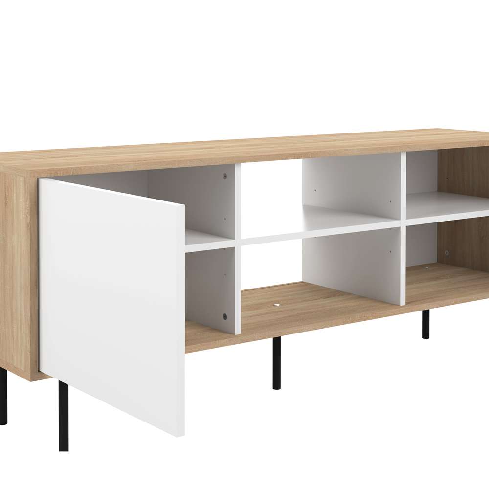 TEMAHOME - Altitude Tv Stand in Oak Color / White - E3160A0321A00 veiw 7